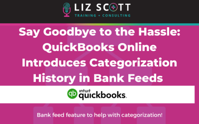 QuickBooks Online Introduces Categorization History in Bank Feed