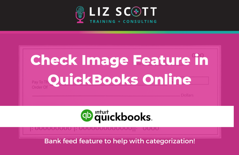 Check Image Feature in QuickBooks Online