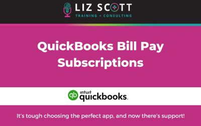 QuickBooks Bill Pay Subscriptions