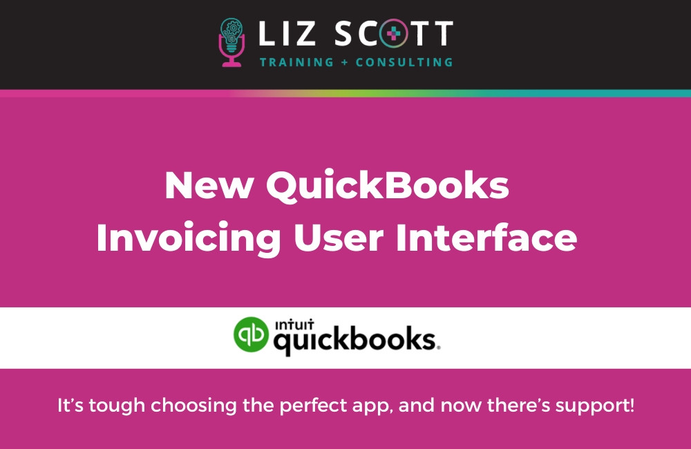 New QuickBooks Invoicing User Interface