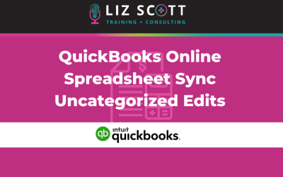 QuickBooks Online Spreadsheet Sync Uncategorized Edits