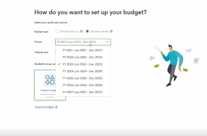 QBO Balance Sheet Budgeting