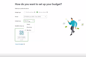 QBO Balance Sheet Budgeting